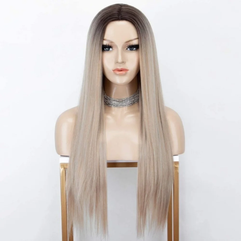 Blooming Hair 2 Tones Ombre Blonde Wig